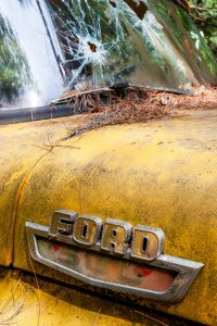Old Ford Windshield