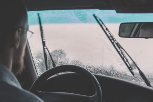 Inside Car Windshield